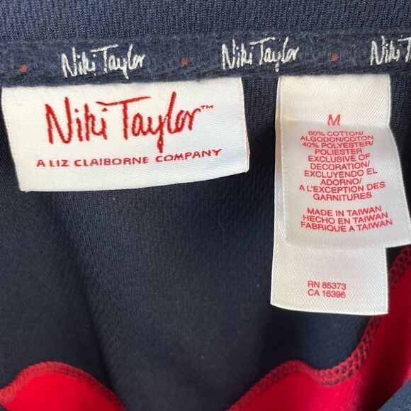 Niki Taylor Red Quarter Zip Pullover Size M - Picture 6 of 6